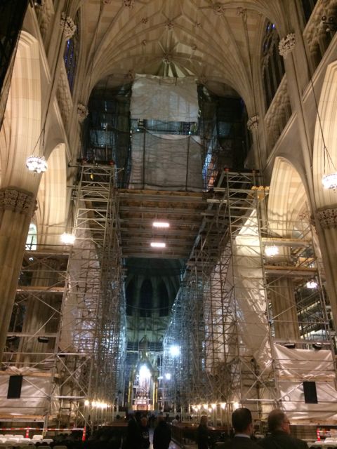 Finding God amid the scaffolding and noise