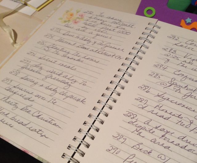 What’s in your gratitude journal?