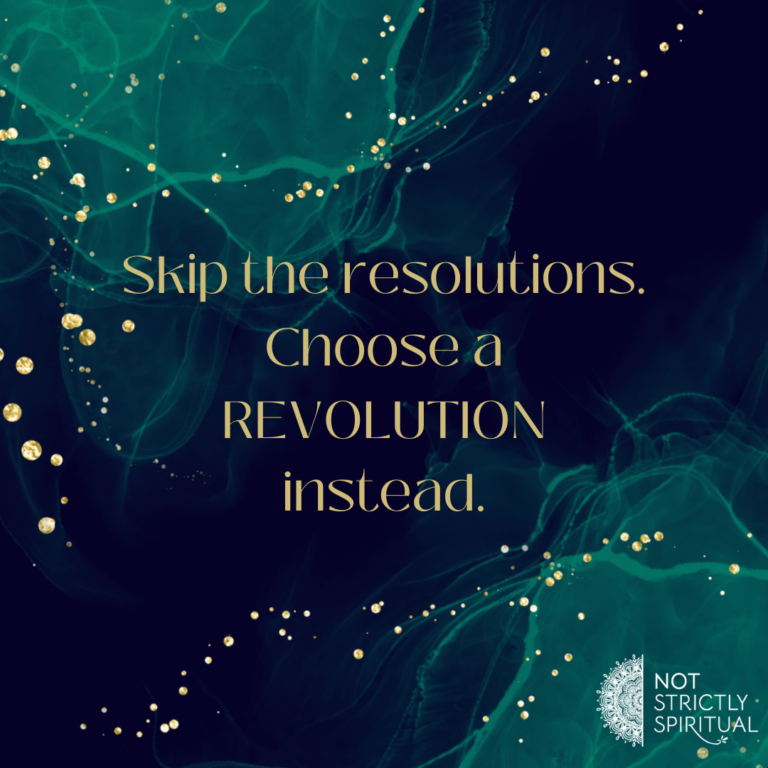 Revolution, Not Resolution