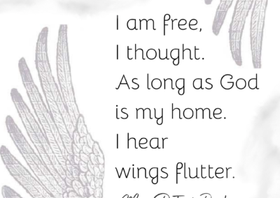 I hear wings flutter…